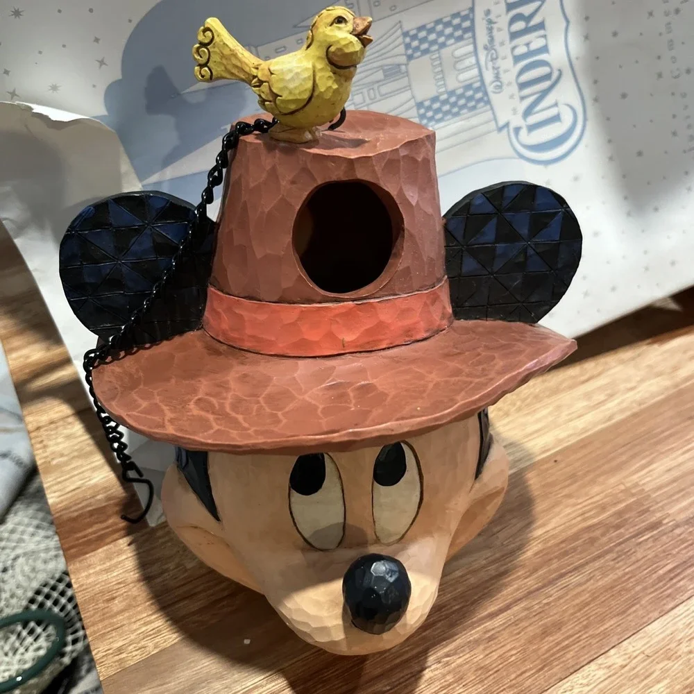 Disney Showcase Jim‎ Shore Mickey Welcome Home Birdhouse Rare